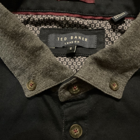 Ted Baker London Men’s Polo Shirt Navy Blue Short Sleeve - Picture 6 of 8